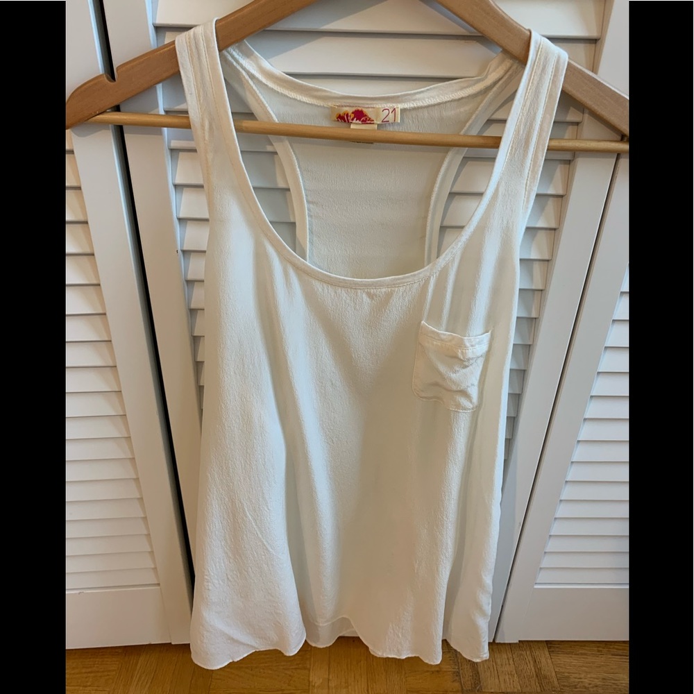 100% SILK F21 Tank - SIZE small